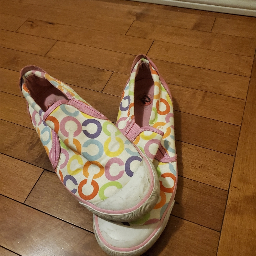 Authentic Coach loafers.